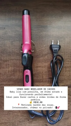 Baby liss modelador de cachos