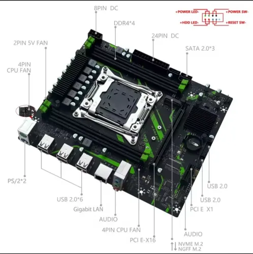 Placa mãe LGA2011 x99