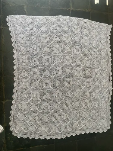 Colcha de crochê para cama de solteiro 1,80/1,80