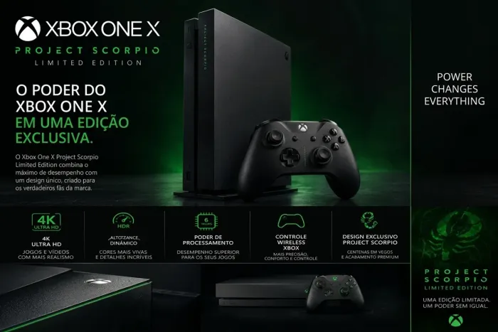 Xbox one X - Project scorpio (Limited edition)