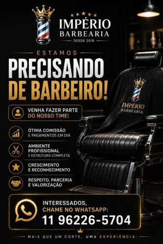 VAGA DE BARBEIRO  próximo estação GRAJAÚ 