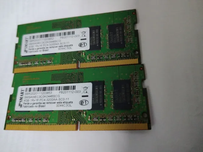 Memoria de Notebook Smart PC4-3200de 2x4GB (Só Venda)