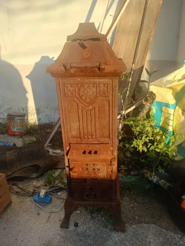 Vendo lareira tipo salamandra ferro fundido
