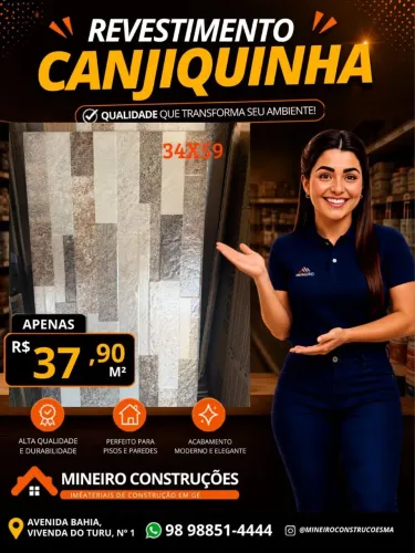 Piso revestimento canjiquinha