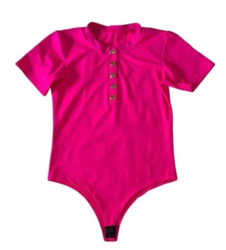 Lindo body rosa vibrante