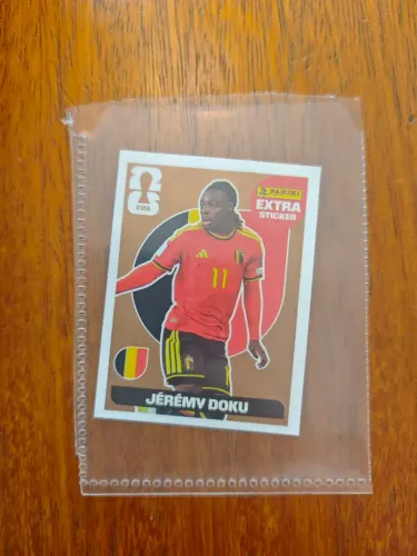 Jérémy Doku Extra Sticker Bronze Legend - Bélgica | Panini FIFA 2026