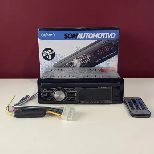 SOM AUTOMOTIVO BLUETOOTH PARA CARRO COM CONTROLE REMOTO