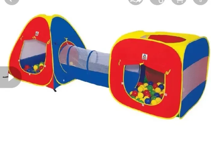 Barra com túnel infantil com 200 bolinhas 