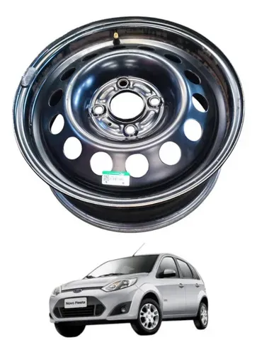 Roda Aro Ferro New Fiesta 1.6 16v 2012 A 2018 Preto