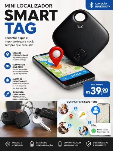 Mini localizador smart tag
