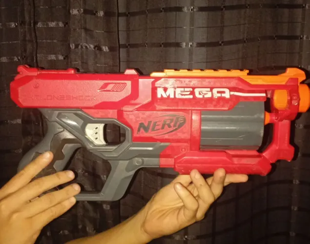Nerf Mega XL Longshot - lançador de bala de brinquedo, em ótimo estado!