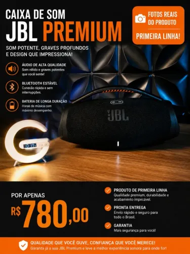 Caixa de som JBL 1° linha Premium 