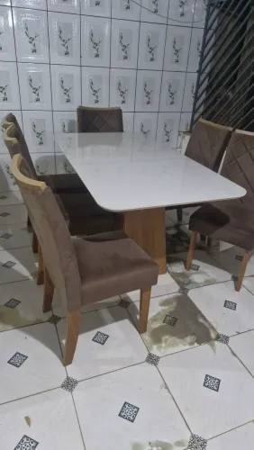 Conjunto de mesas 6 cadeiras