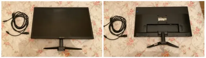 Monitor C3TECH PRETO 20" LED / CONEXÃO HDMI / CONEXÃO VGA / CABO DE FORÇA / BASE