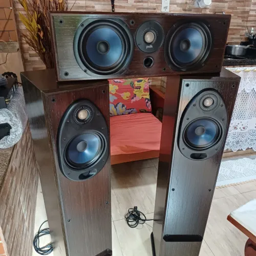 caixas torre POLKAUDIO  + CAIXA CENTRQL