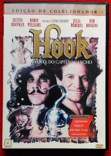 DVD Filme Hook a Volta do Capitão Gancho (midia em bom estado)