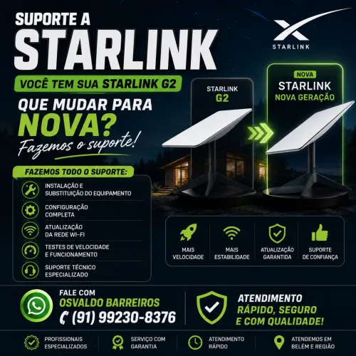 Você tem uma Starlink G2 e deseja migrar para a nova geração?