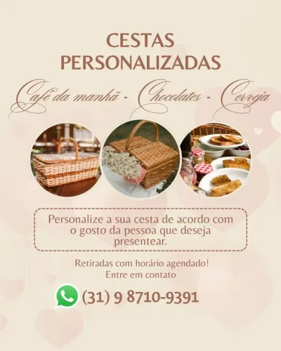 Cestas personalizadas por encomenda