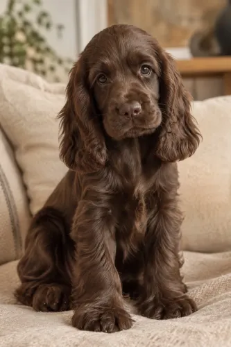 COCKER SPANIEL CHOCOLATE MACHO
