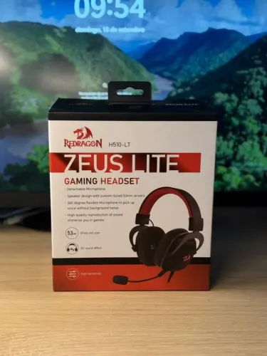 Headset Gamer Redragon Zeus Lite H510-LT P3 3,5mm Drivers 53mm