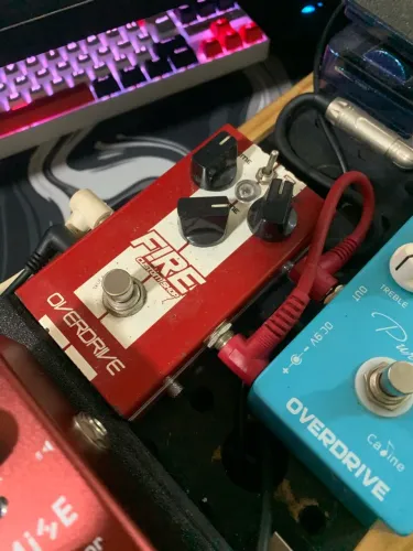 Pedal Overdrive - Fire Custom Shop