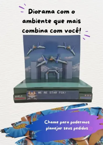 Decoração Diorama Star Fox