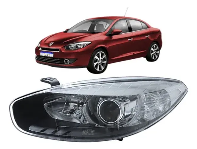Farol Renault Fluence Fume Elétrico 2014 15 16 2017 2018