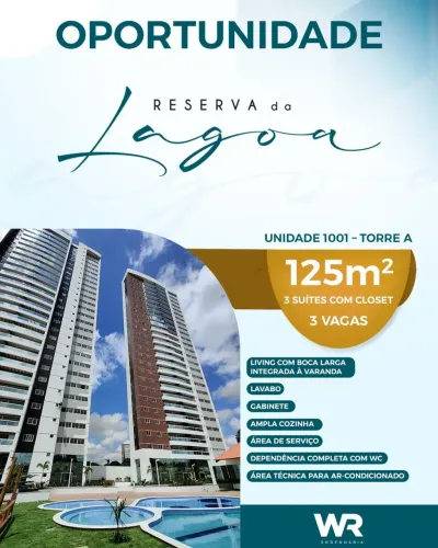 Vendo um lindo apartamento no reserva da lagoa da lagoa