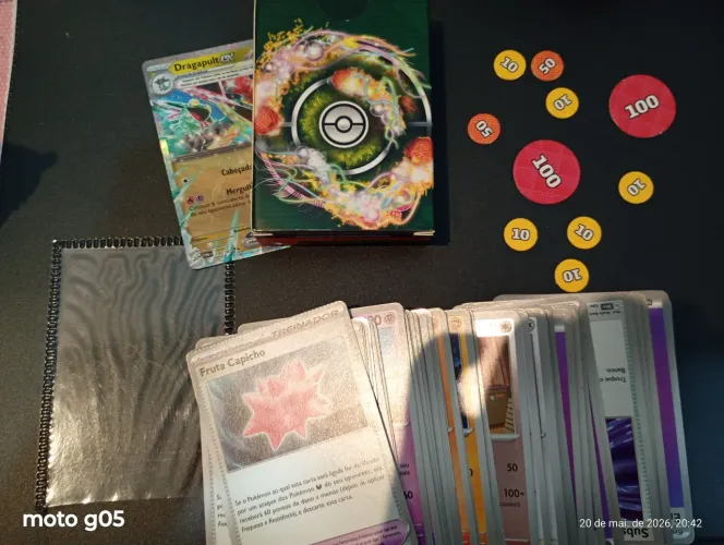 Deck dragapult ex mais 90 cartas pokémon aleatórias 