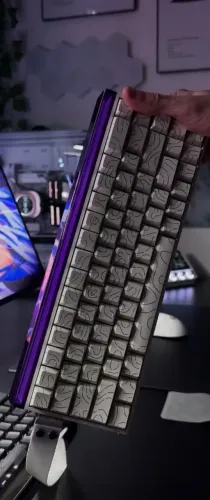 Teclado Aula hero 68he (keycaps COUNTOUR LINES)