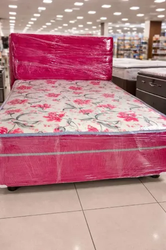 Cama box casal espuma Vermelhaa ZZ