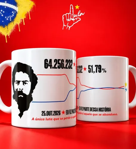 Caneca eleição 2026 - Lula