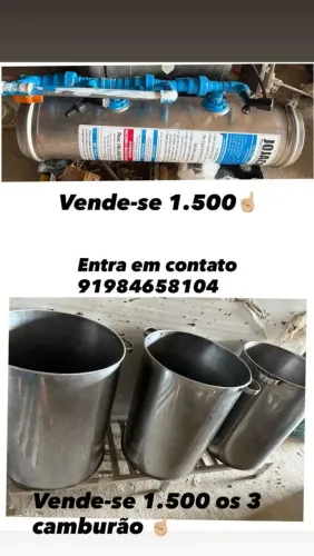 Equipamentos para produção 
