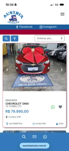 Chevrolet Onix Plus LTZ 1.0 12V TB Flex Aut. 4P 2023