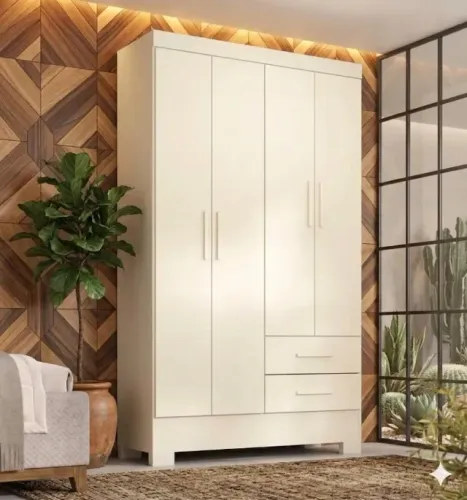 Guarda Roupa Solteiro Imperatriz Branco Novo Direto da Fábrica