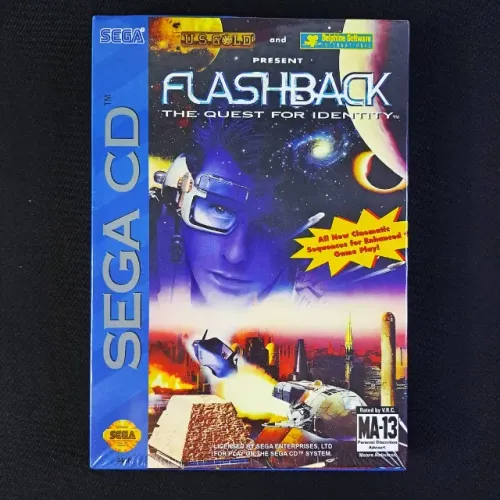 Flashback The Quest For Identity Sega Cd Prensado Prata Novo E Lacrado - Mega Drive