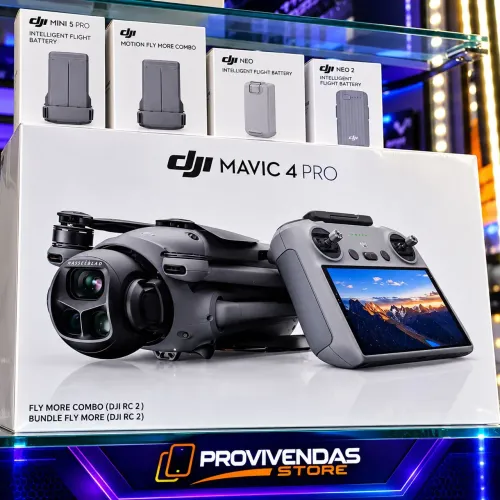 DJI MAVIC 4 PRO FLY MORE COMBO RC 2 CÂMERA HASSELBLAD 100MP VÍDEO 6K 60FPS DRONE PROFISSA.