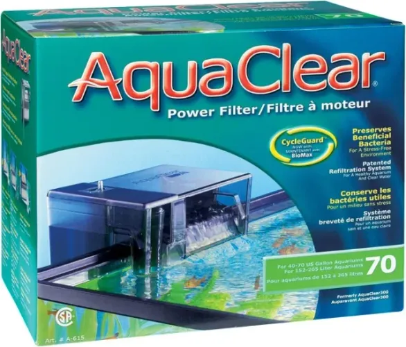 Filtro Aquário Hagen Filtro Externo Hang On Aquaclear 70 1.135l/h