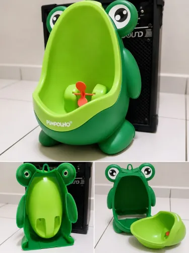 Troninho Infantil Sapinho Pimpolho Verde - Pouco Usado