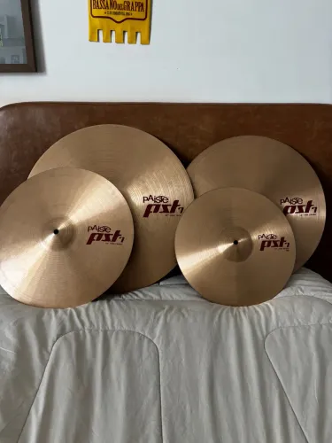 Pratos Bateria Paiste PST7 - Kit com 4 Pratos - Seminovos / Excelente Estado