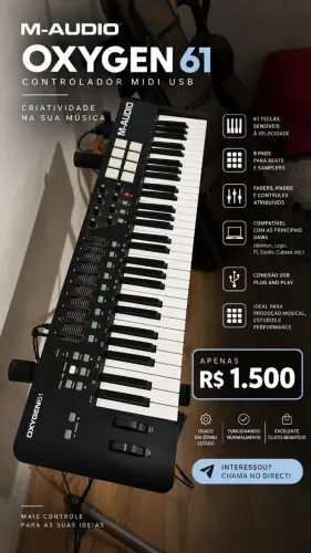 M-Audio Oxygen 61 - Controlador MIDI 61 Teclas