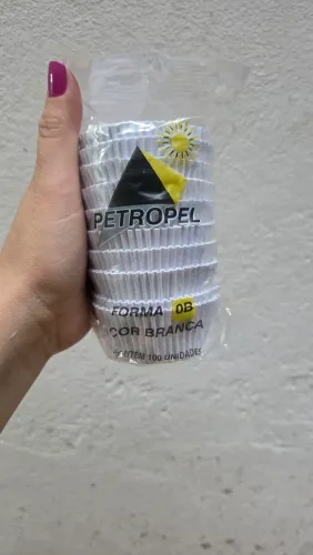 Forma de papel n°0B branco 100unidades