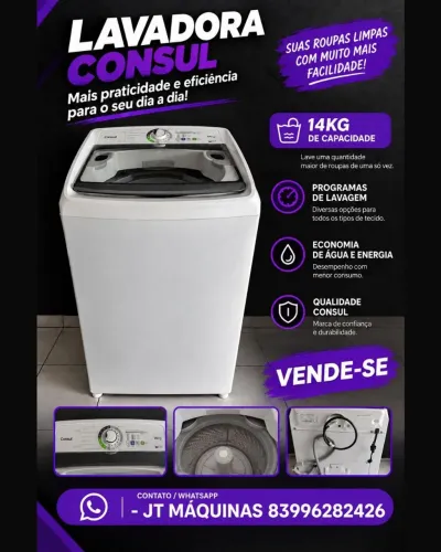 Máquina de lavar a venda