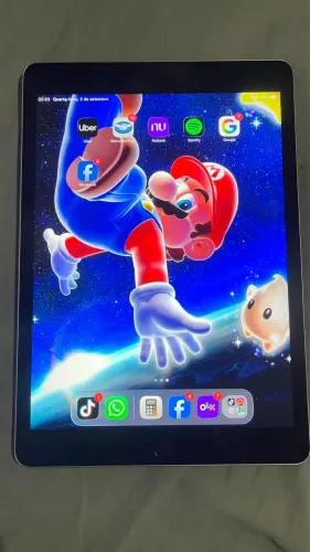 iPad 9 com caneta e caixa tudo original vender hoje