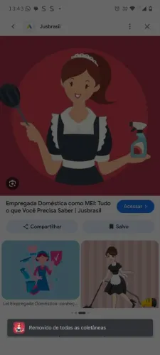 Emprego de doméstica ou serviço gerais