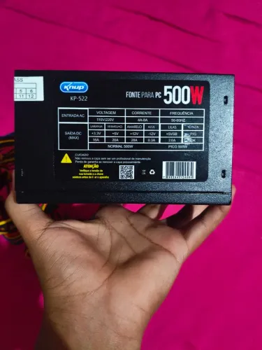 FONTE 500W (ACEITA OFERTA) NOVINHA