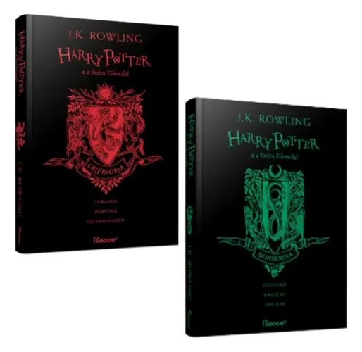 livros Harry Potter e a Pedra Filosofal: Casas de Hogwarts