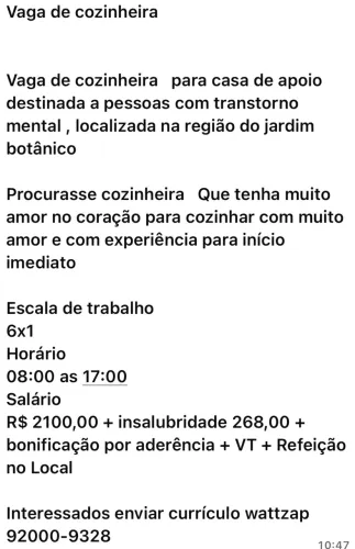 Cozinheira
