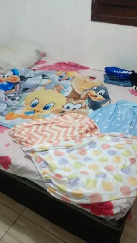 Capas de decoração baby loone tunes e número 1 de led