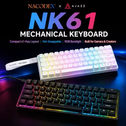 Teclado Mecânico AJAZZ NK61 60%
